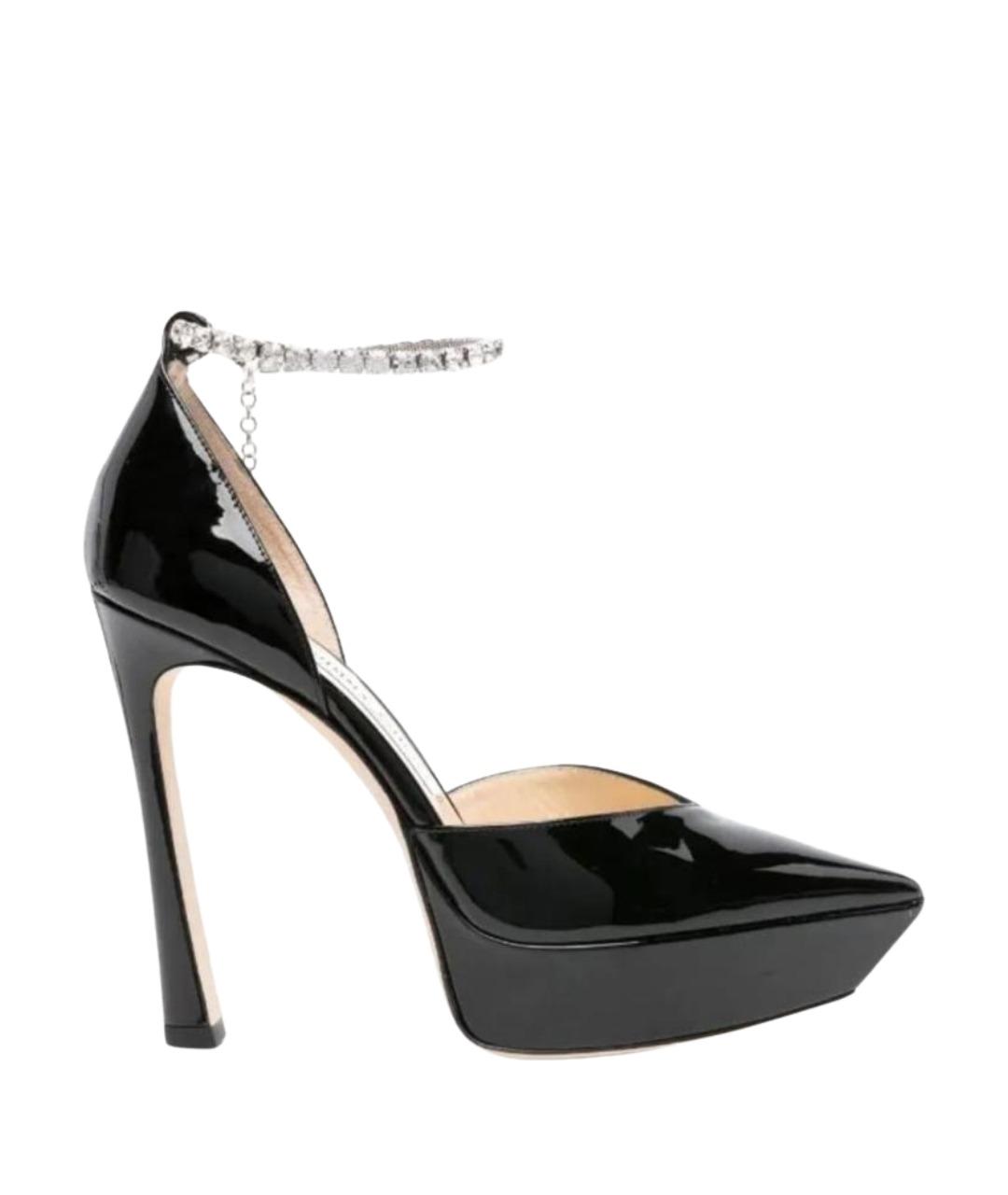 JIMMY CHOO Черные кожаные туфли, фото 1