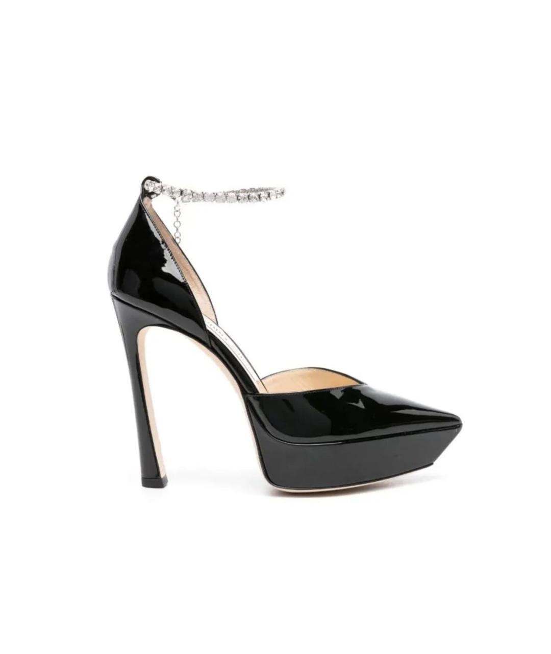 JIMMY CHOO Черные кожаные туфли, фото 5