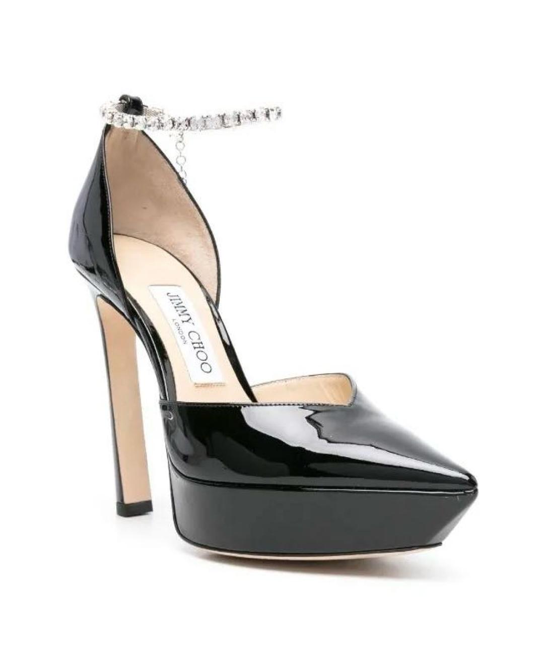 JIMMY CHOO Черные кожаные туфли, фото 2