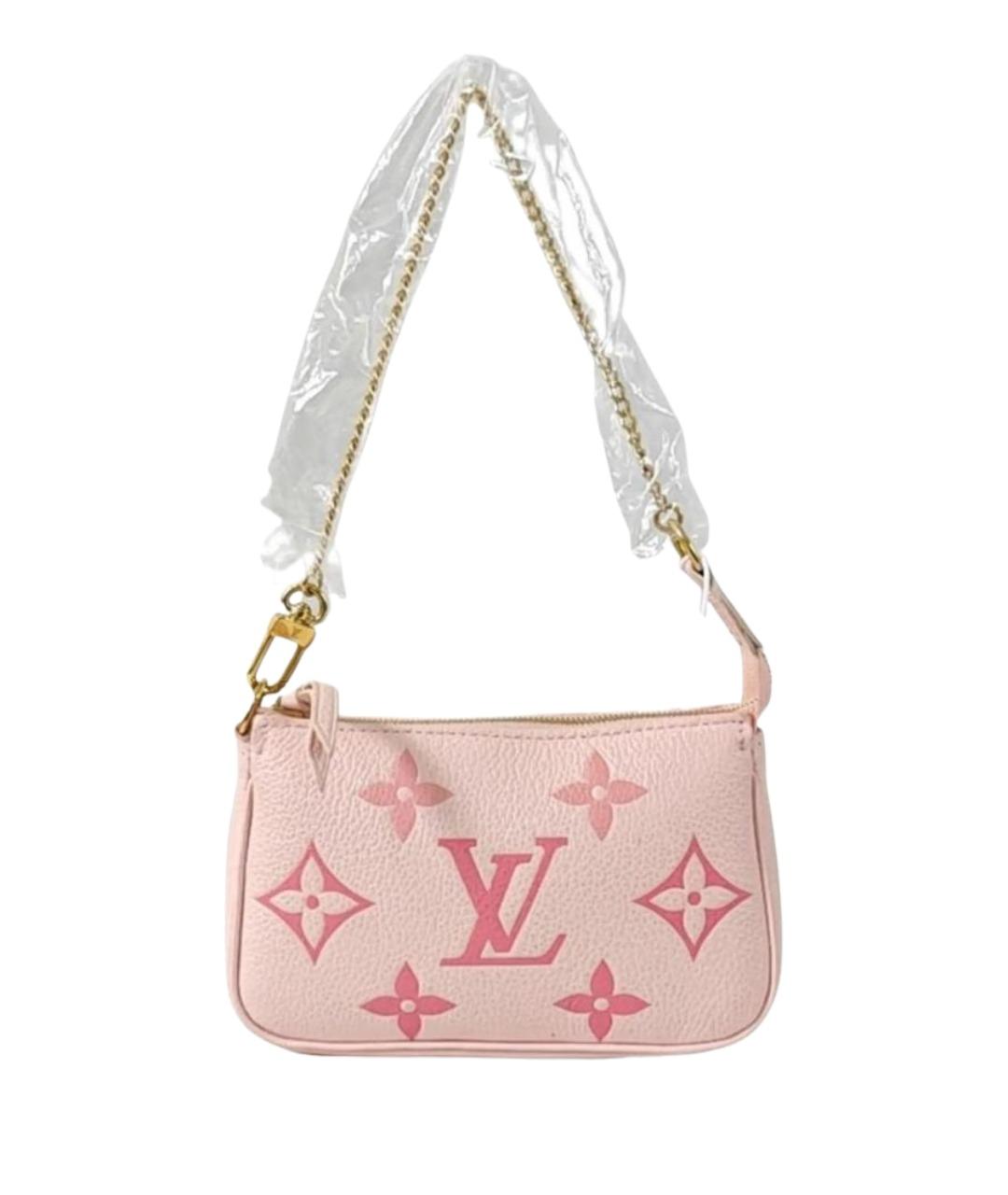 LOUIS VUITTON Розовая кожаная сумка с короткими ручками, фото 1