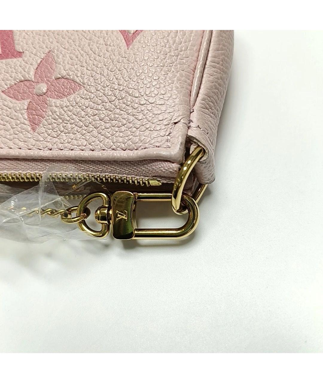 LOUIS VUITTON Розовая кожаная сумка с короткими ручками, фото 8