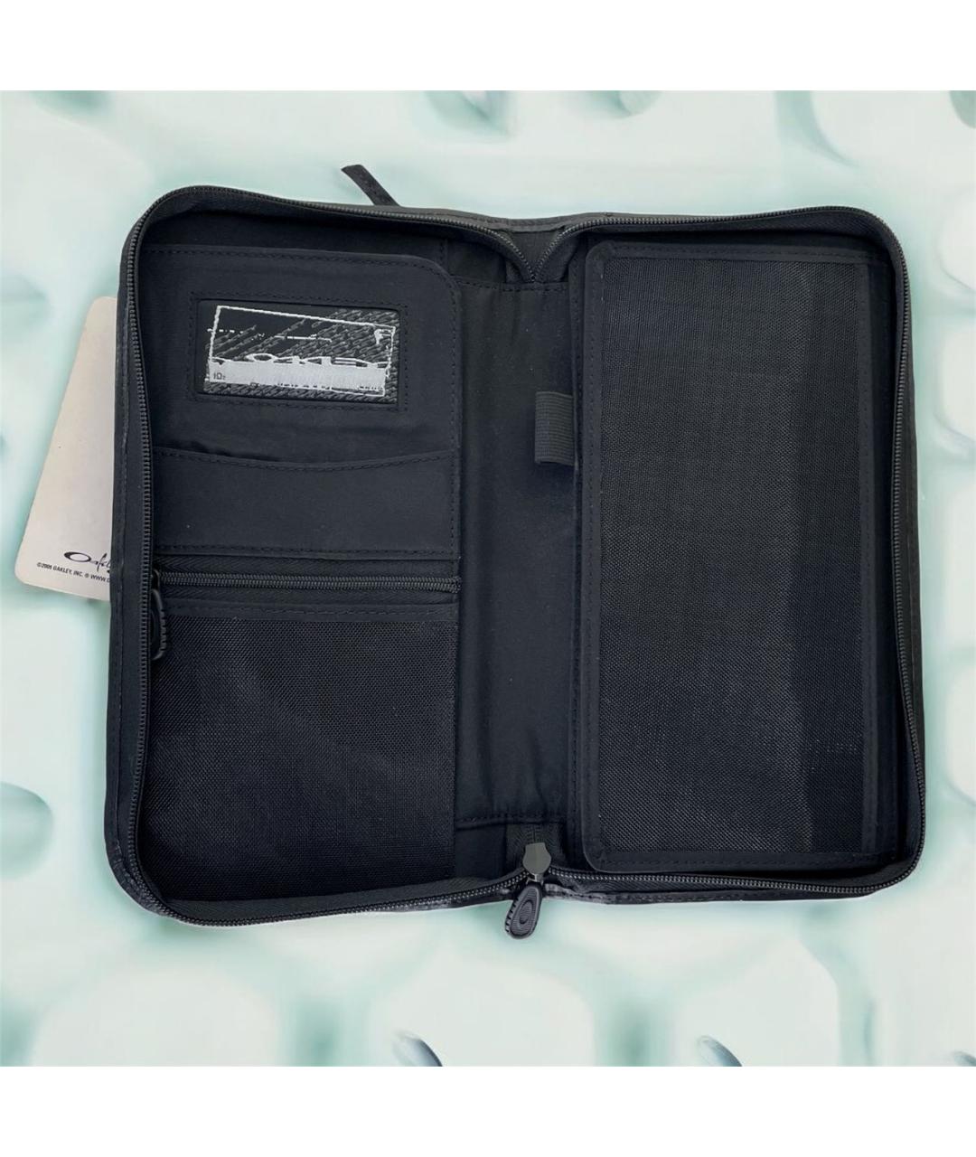 OAKLEY Черный кожаный кошелек, фото 3