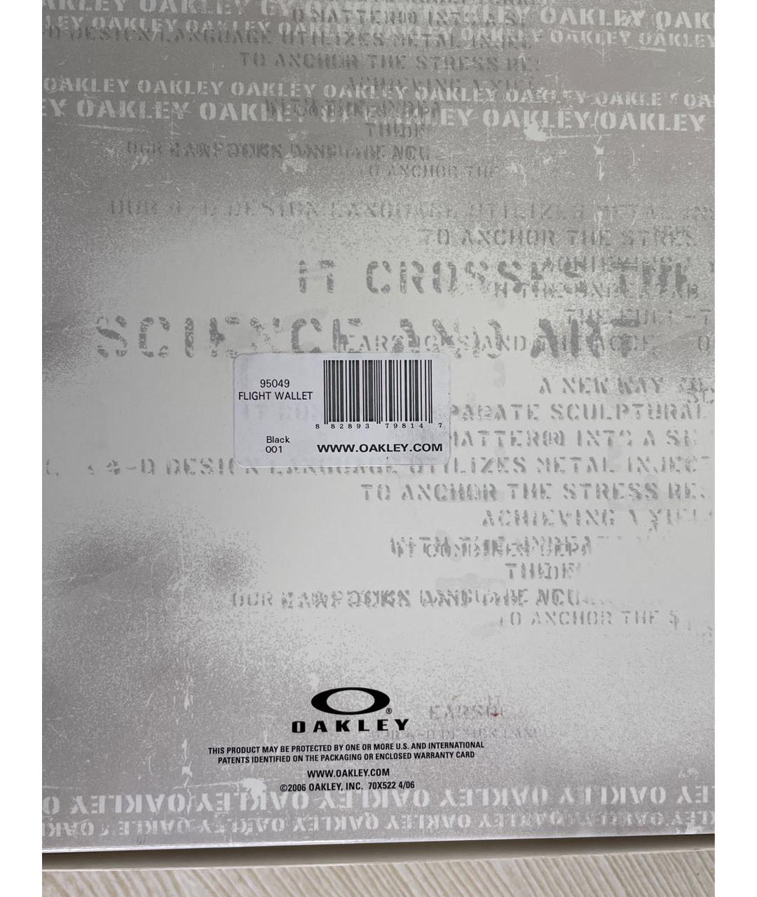 OAKLEY Черный кожаный кошелек, фото 6