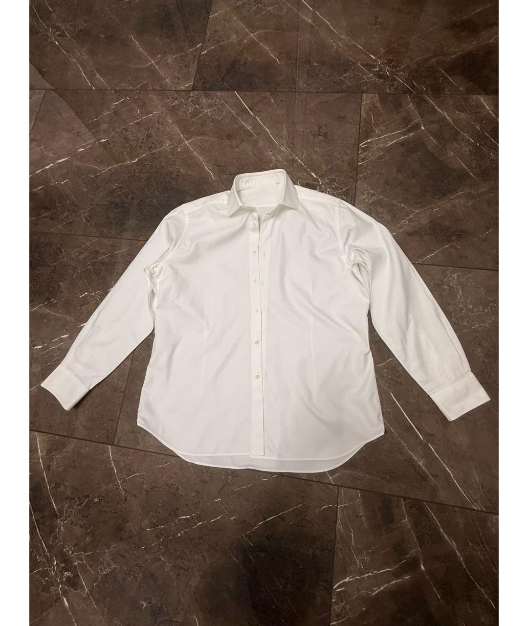 CORNELIANI Белая хлопковая классическая рубашка, фото 8