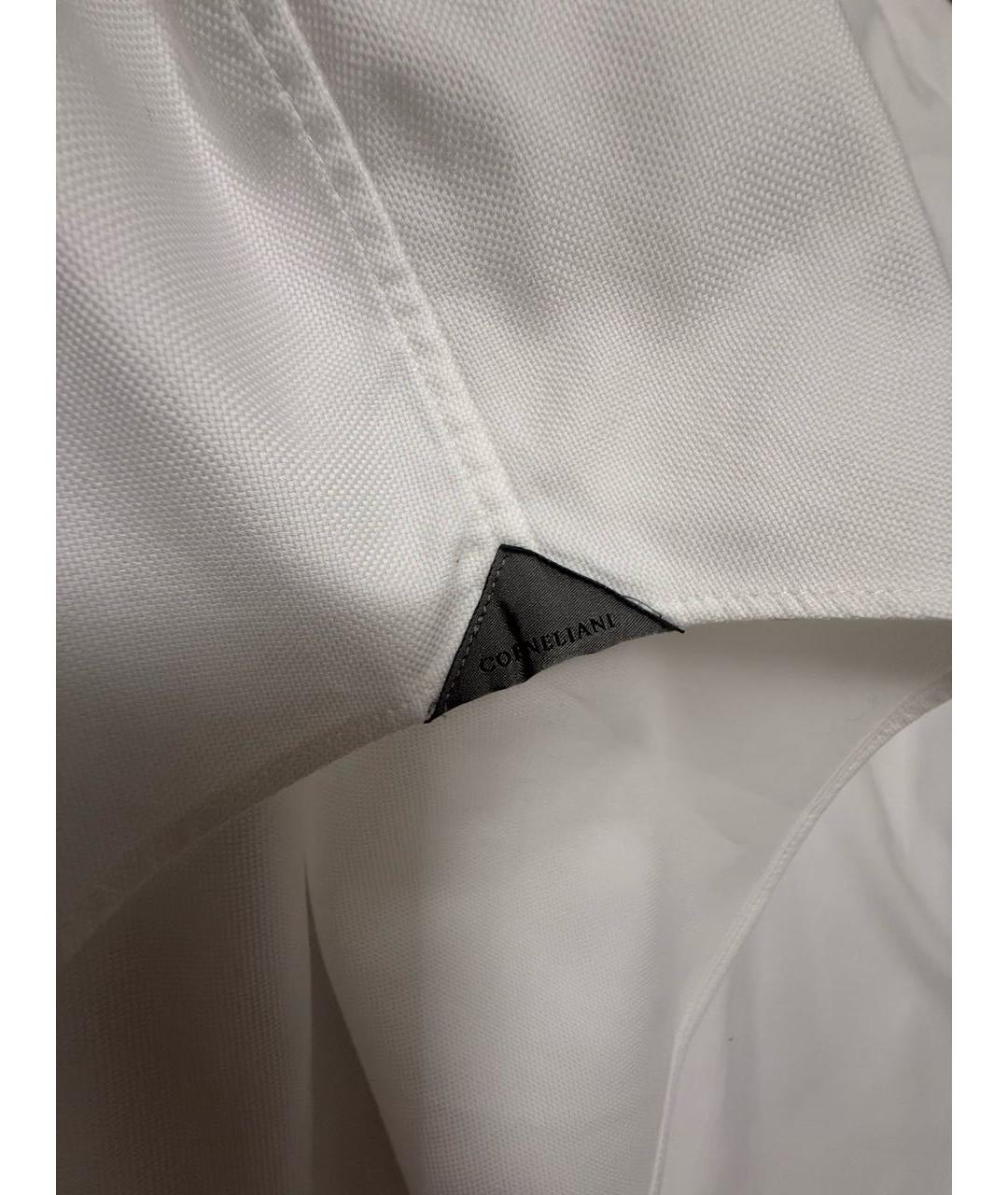CORNELIANI Белая хлопковая классическая рубашка, фото 5