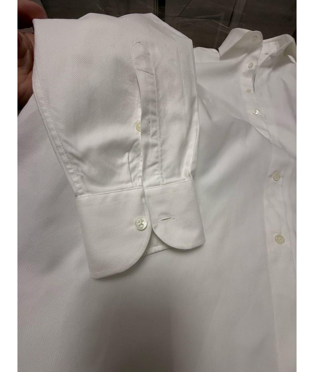 CORNELIANI Белая хлопковая классическая рубашка, фото 4