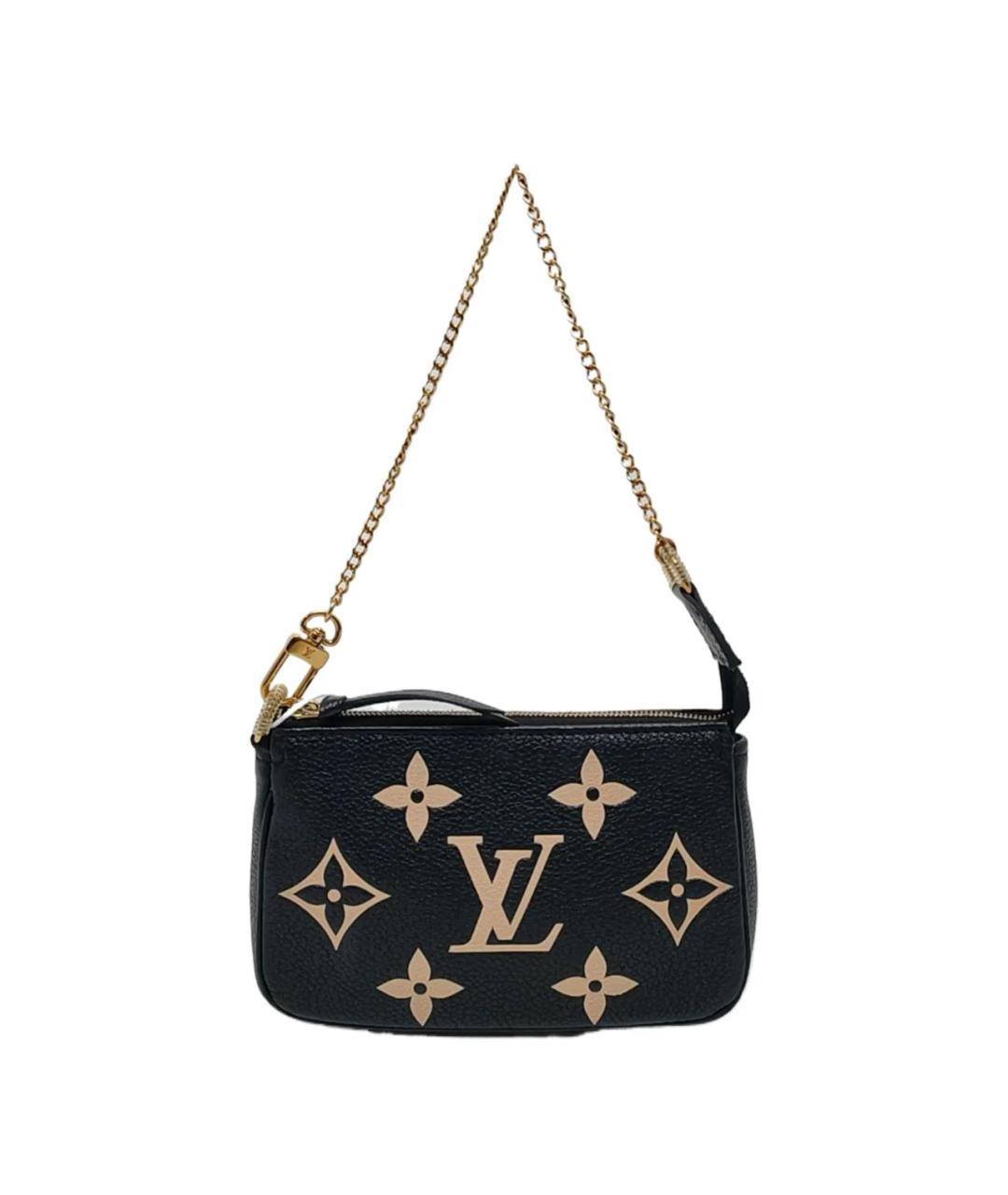 LOUIS VUITTON Черная кожаная сумка с короткими ручками, фото 9