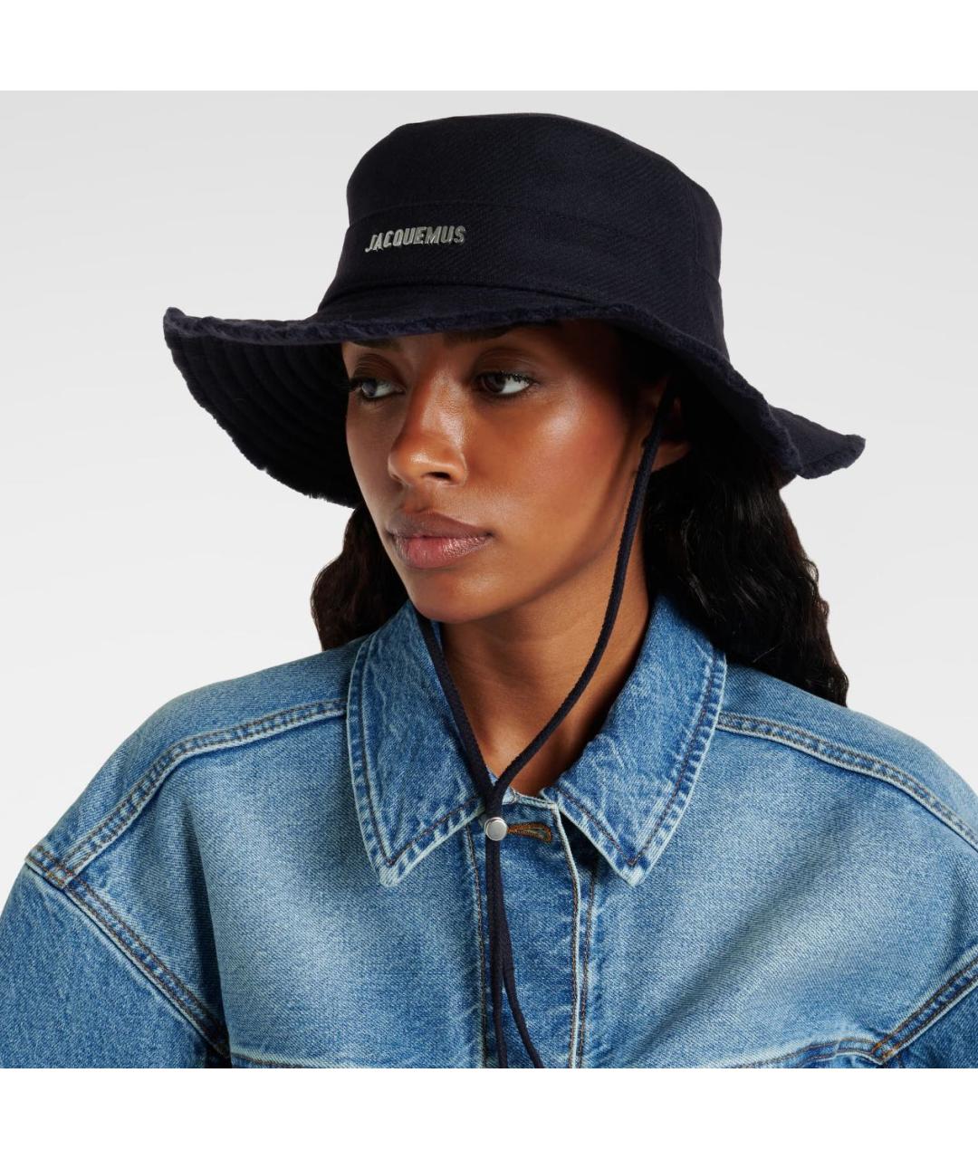 JACQUEMUS Черная хлопковая панама, фото 5