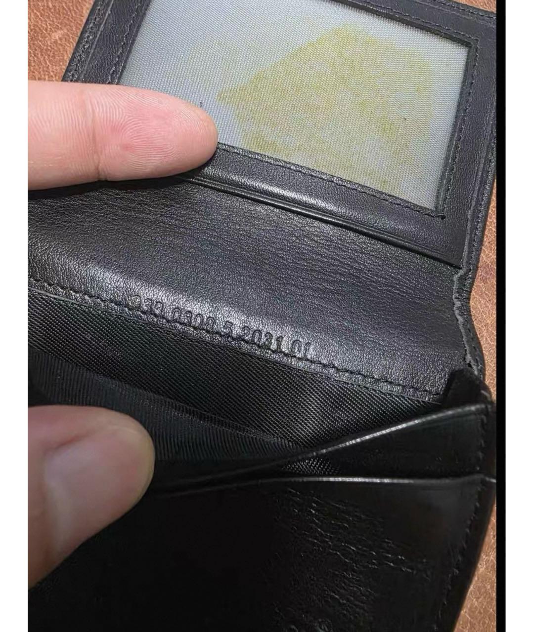 GUCCI Черный кожаный кошелек, фото 5