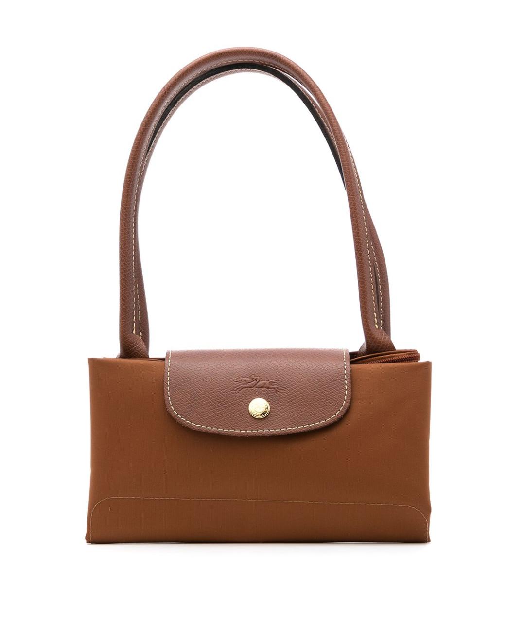 LONGCHAMP Коричневая синтетическая сумка тоут, фото 6
