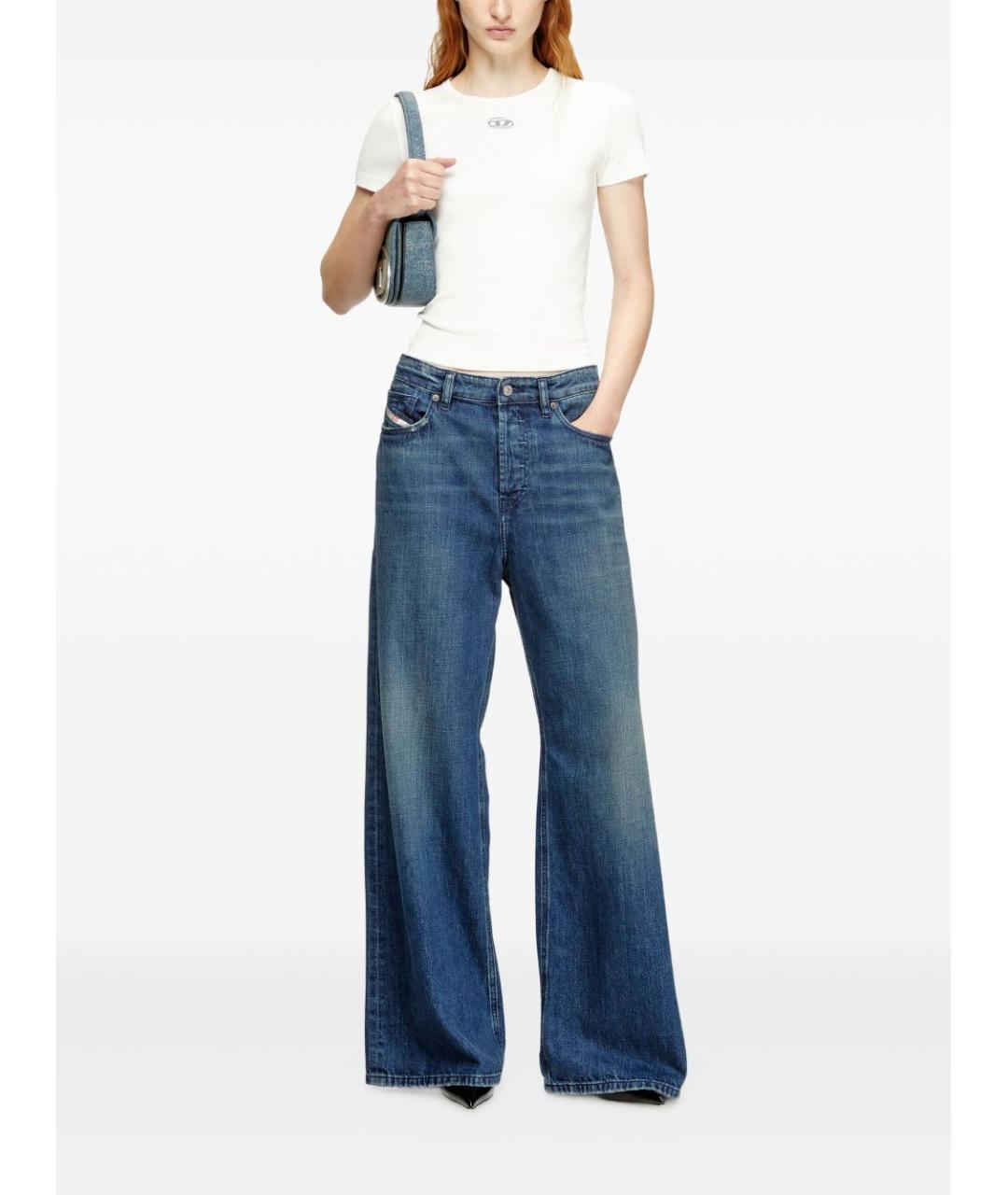 DIESEL Белая хлопковая футболка, фото 3