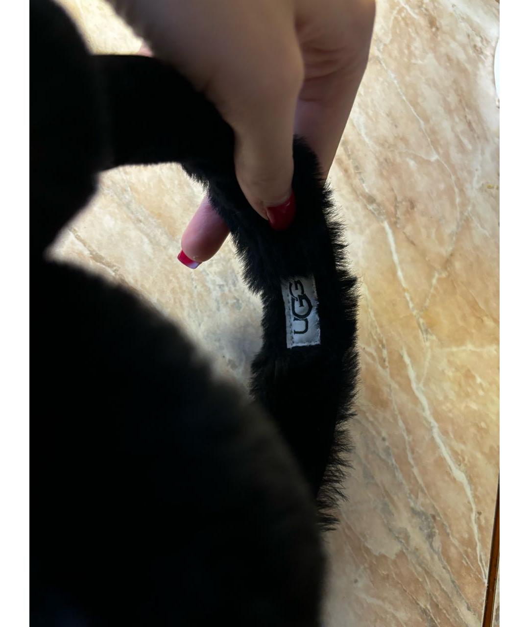 UGG AUSTRALIA Черные синтетические наушники, фото 4