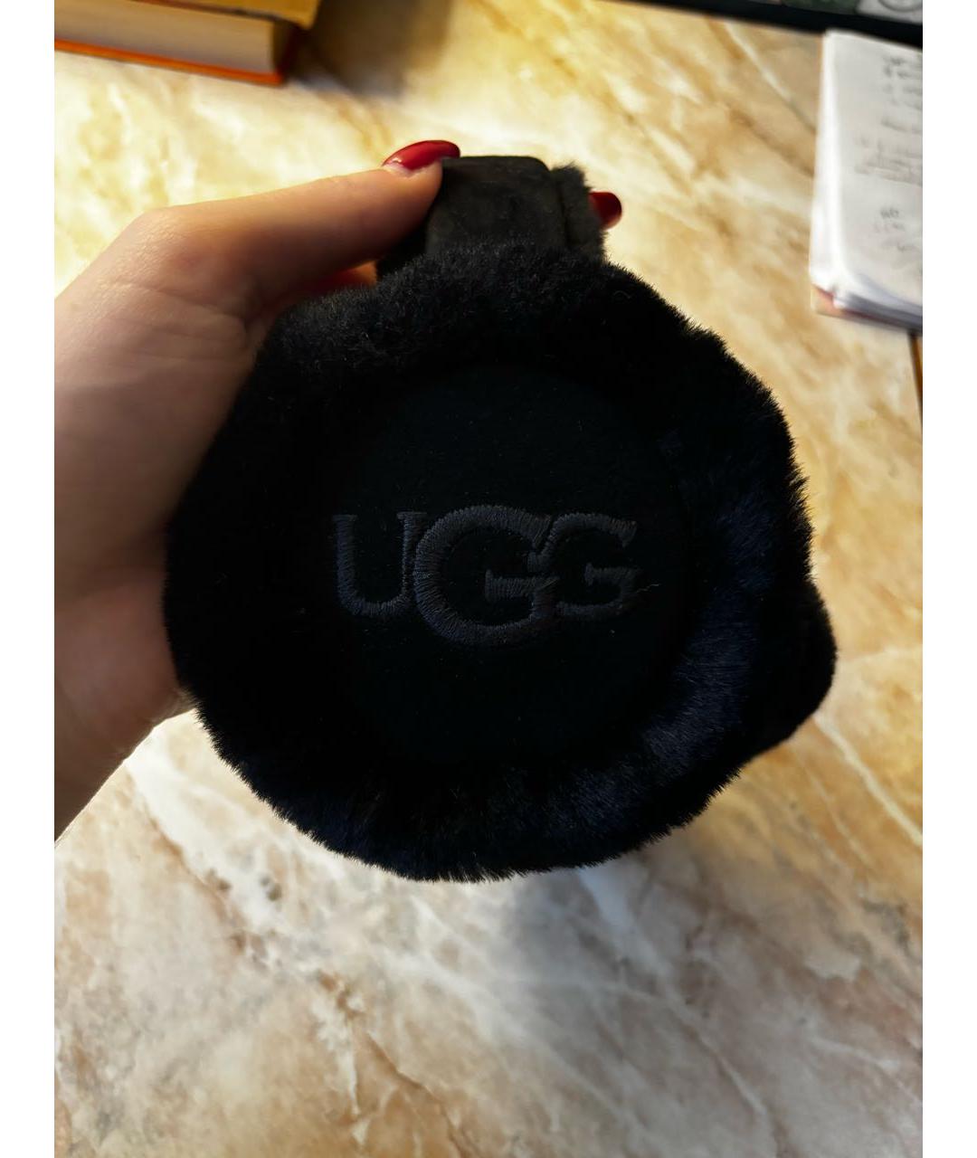 UGG AUSTRALIA Черные синтетические наушники, фото 2