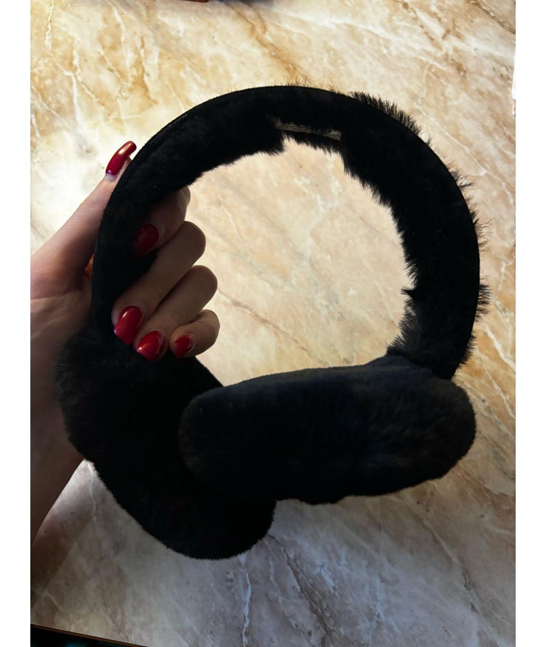 UGG AUSTRALIA Черные синтетические наушники, фото 5