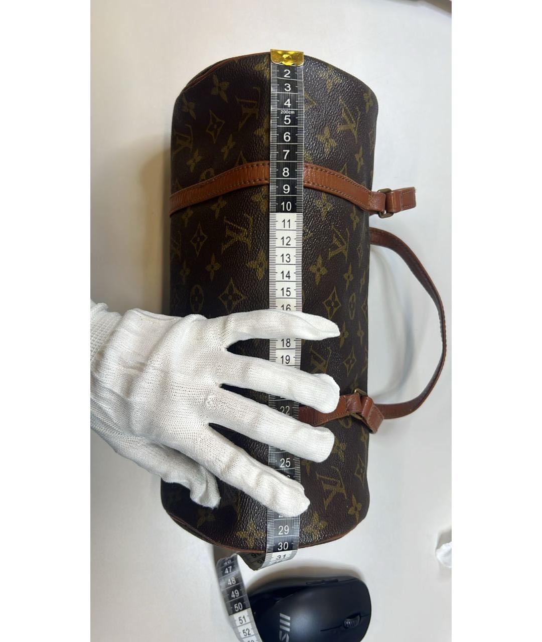 LOUIS VUITTON Коричневая сумка с короткими ручками, фото 7