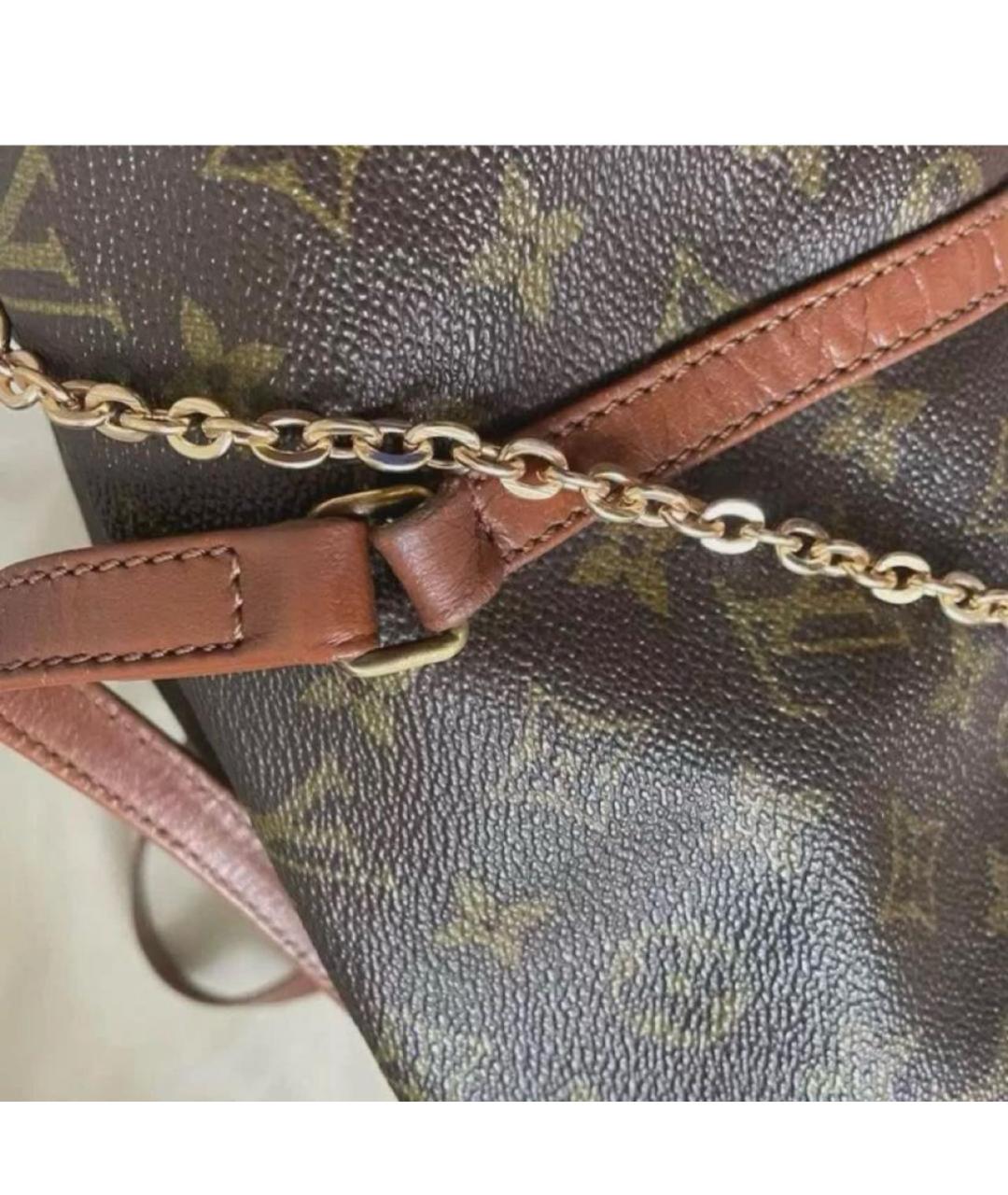 LOUIS VUITTON Коричневая сумка с короткими ручками, фото 3