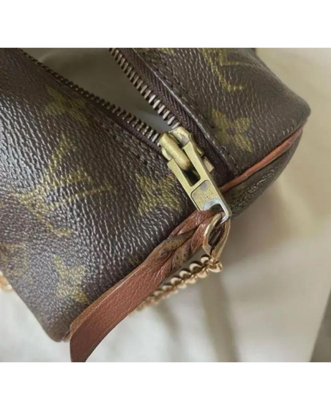 LOUIS VUITTON Коричневая сумка с короткими ручками, фото 2