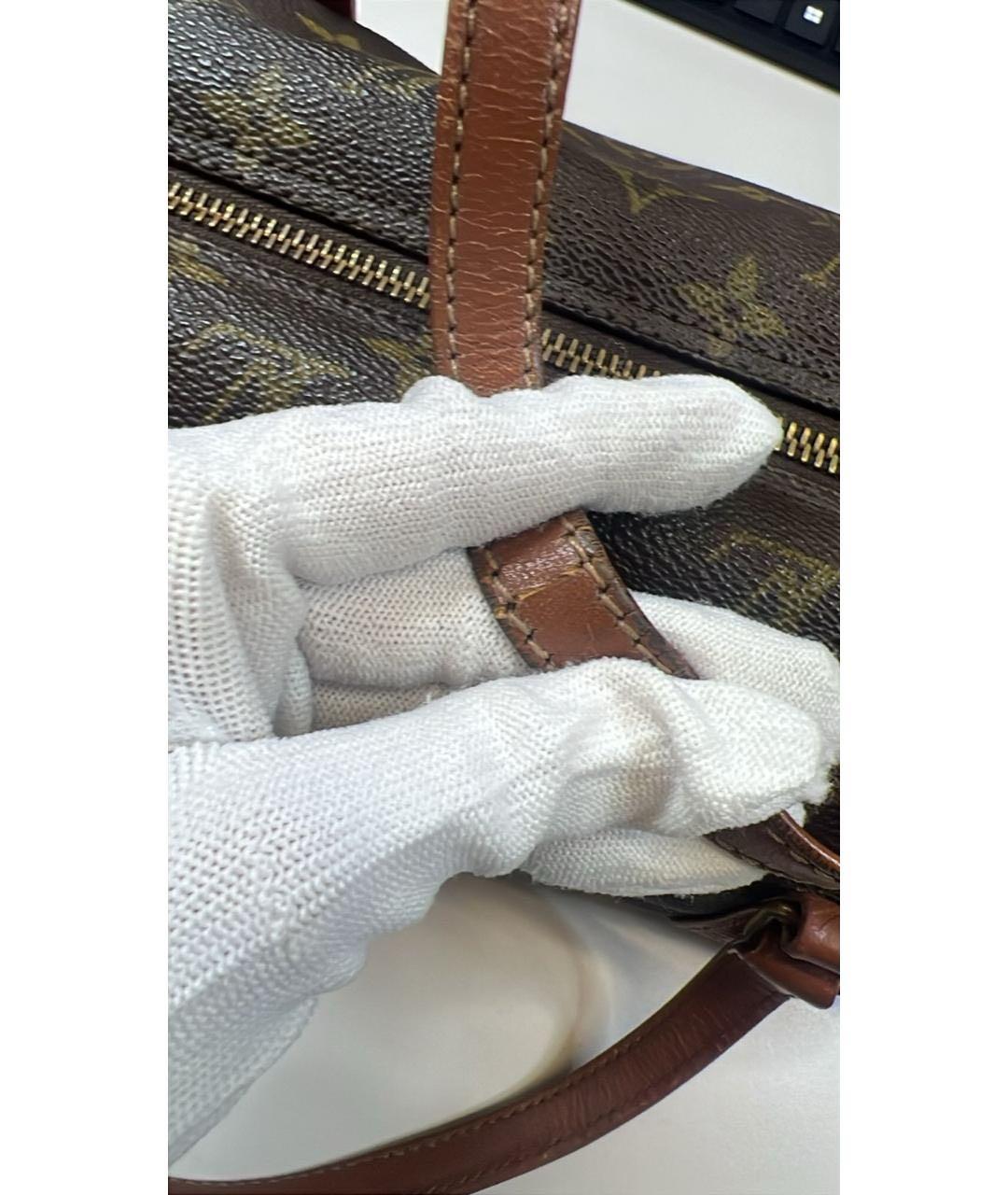 LOUIS VUITTON Коричневая сумка с короткими ручками, фото 8