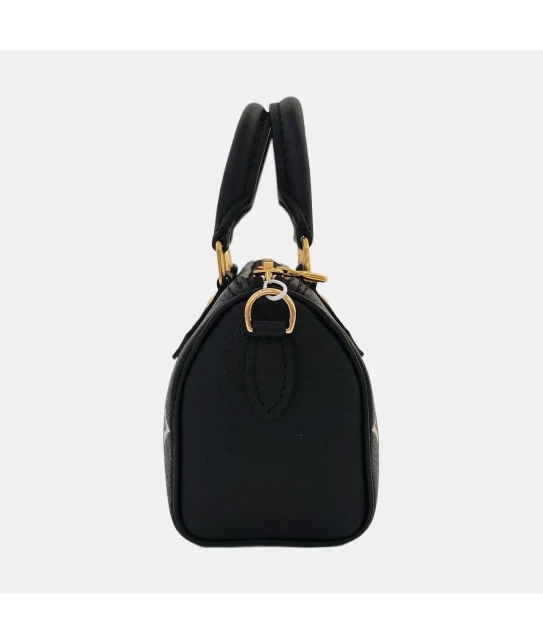 LOUIS VUITTON Черная кожаная сумка через плечо, фото 3