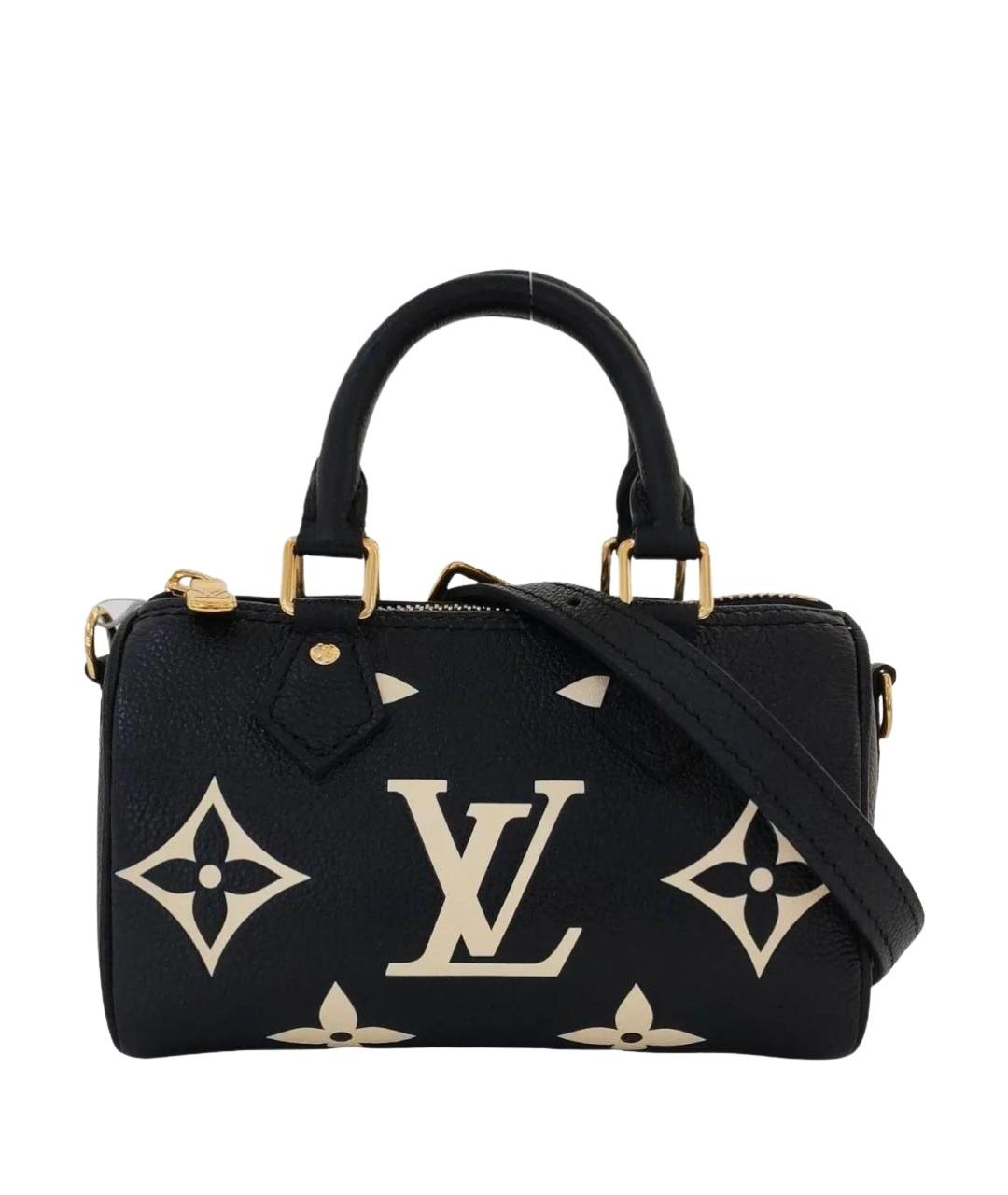 LOUIS VUITTON Черная кожаная сумка через плечо, фото 1