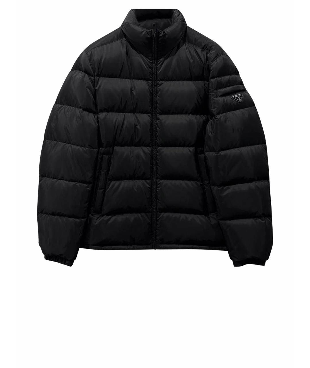 PRADA Черный полиэстеровый пуховик, фото 1