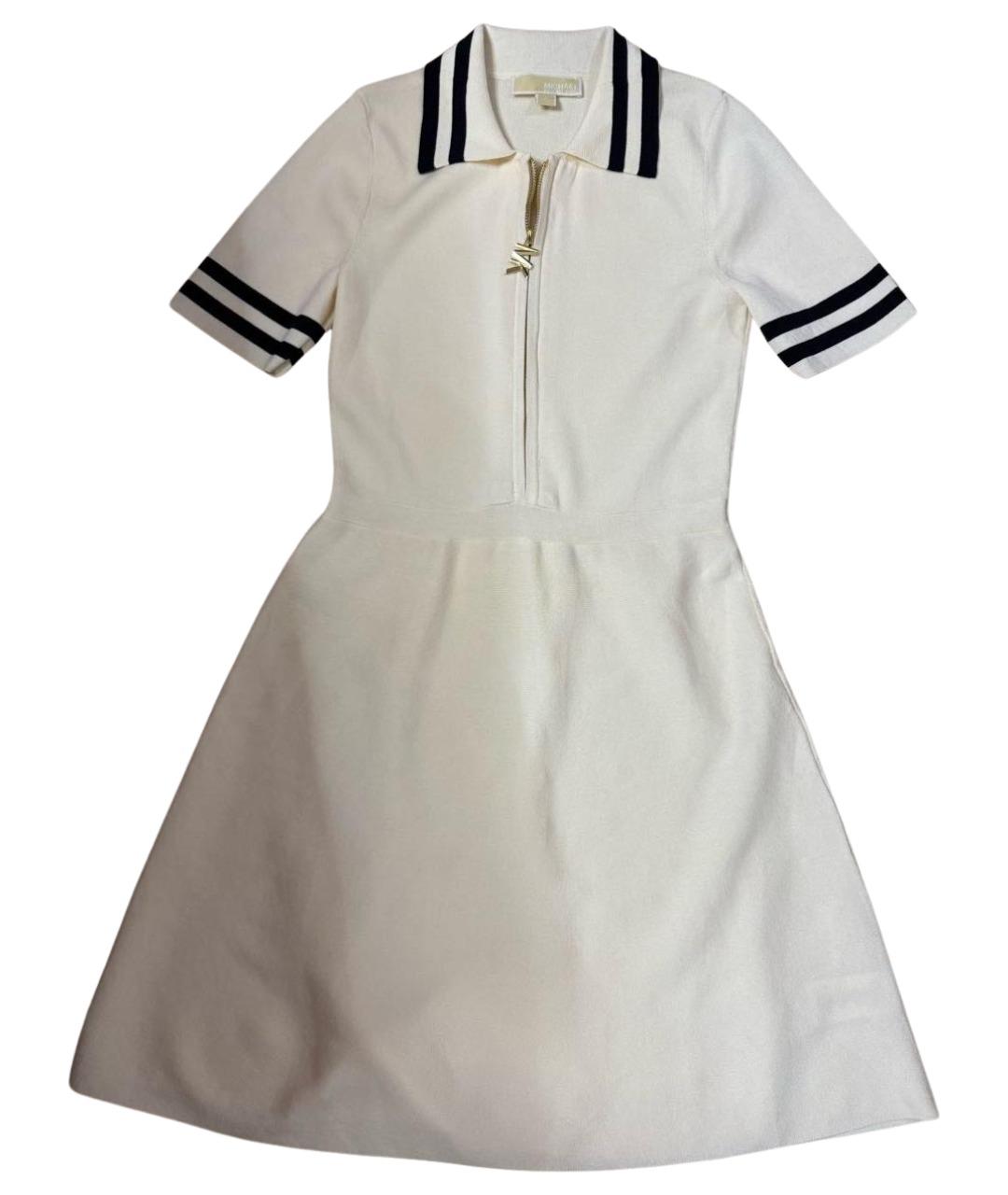 MICHAEL KORS Бежевое вискозное повседневное платье, фото 1