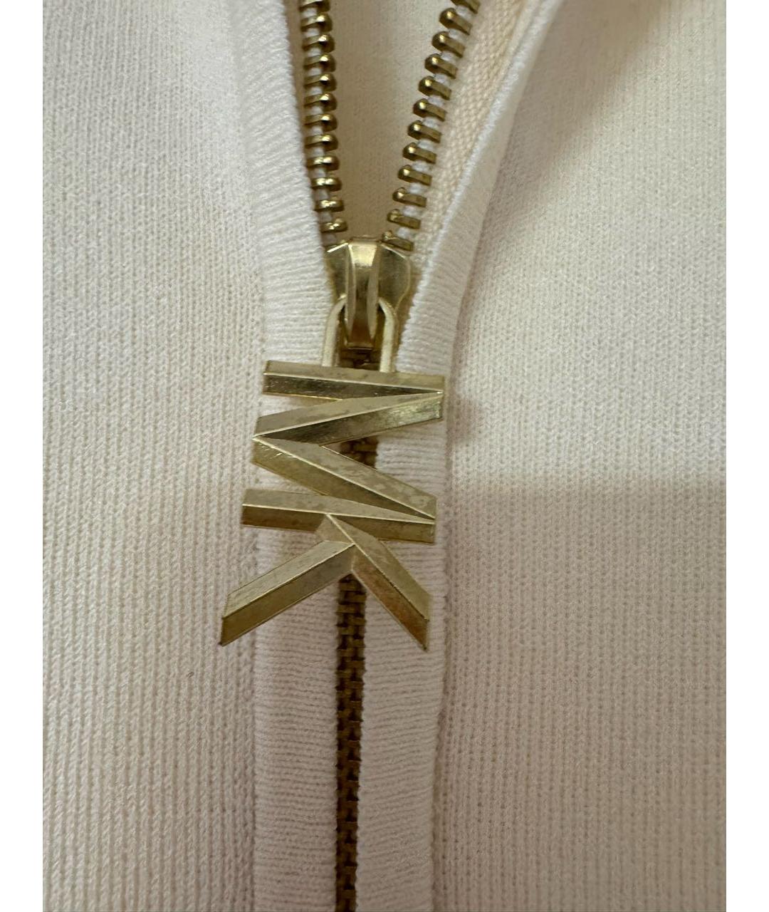 MICHAEL KORS Бежевое вискозное повседневное платье, фото 3