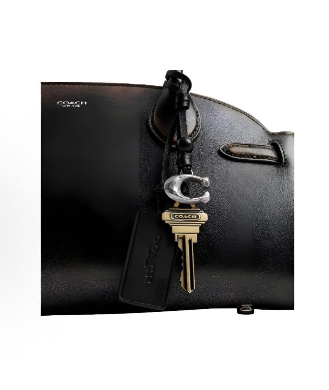 COACH Коричневая кожаная сумка тоут, фото 6