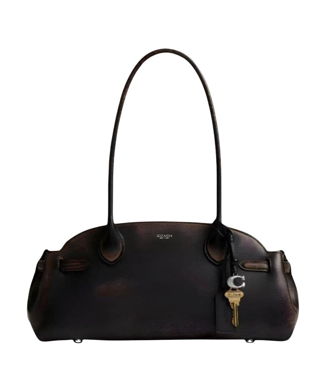 COACH Коричневая кожаная сумка тоут, фото 1