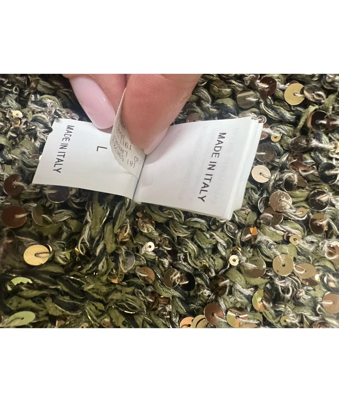 BRUNELLO CUCINELLI Зеленый хлопковый кардиган, фото 6