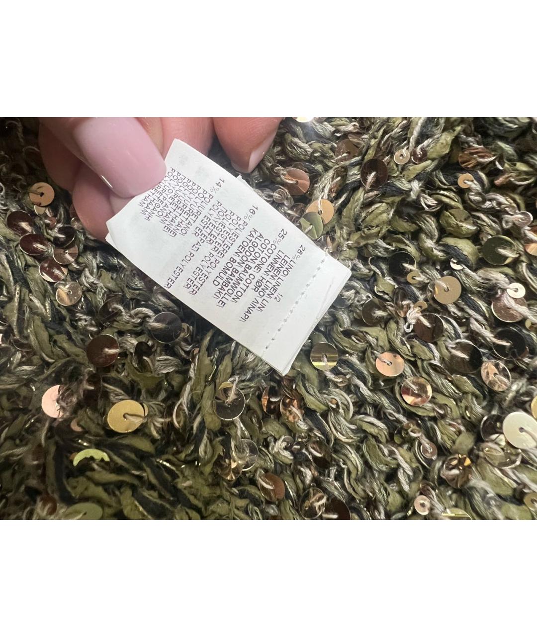 BRUNELLO CUCINELLI Зеленый хлопковый кардиган, фото 7