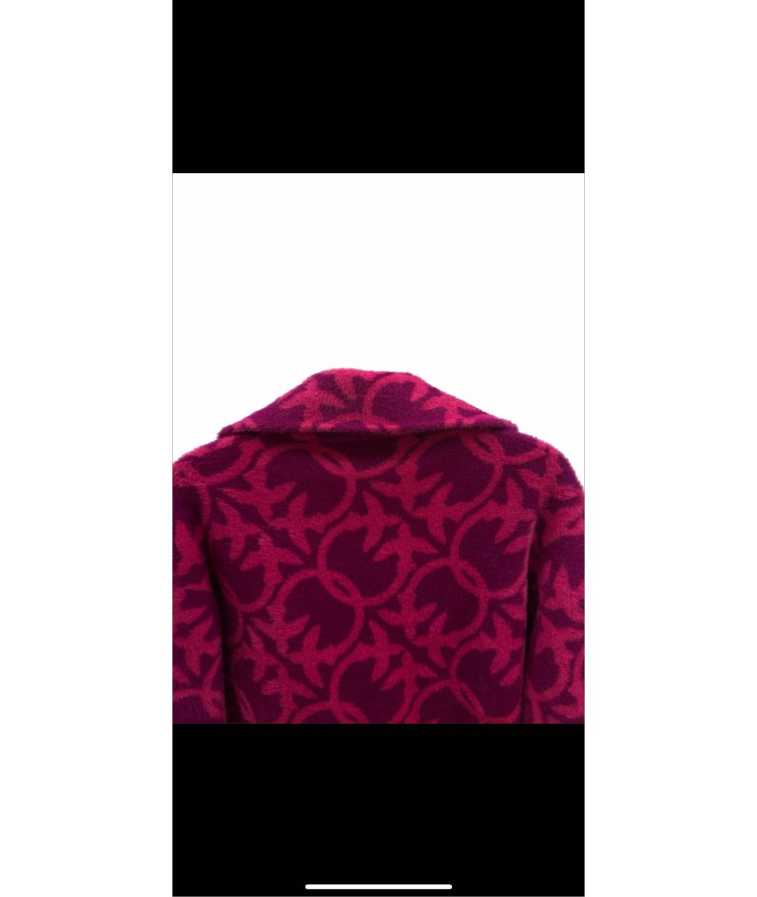 PINKO Фуксия полиамидовое пальто, фото 3