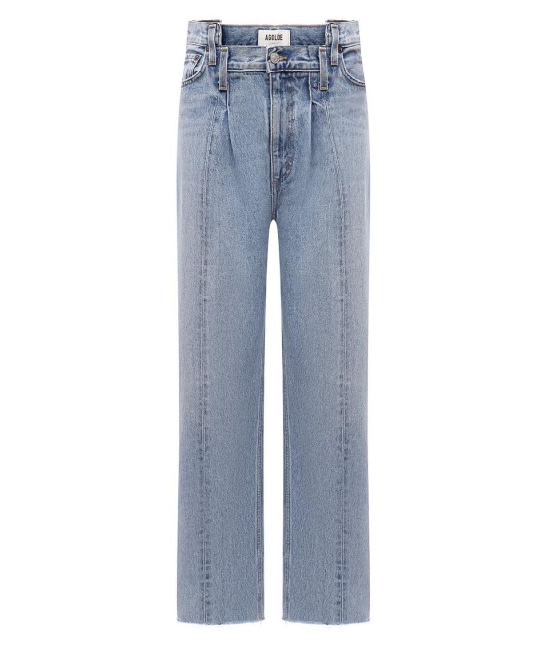 AGOLDE Голубые хлопковые прямые джинсы, фото 1