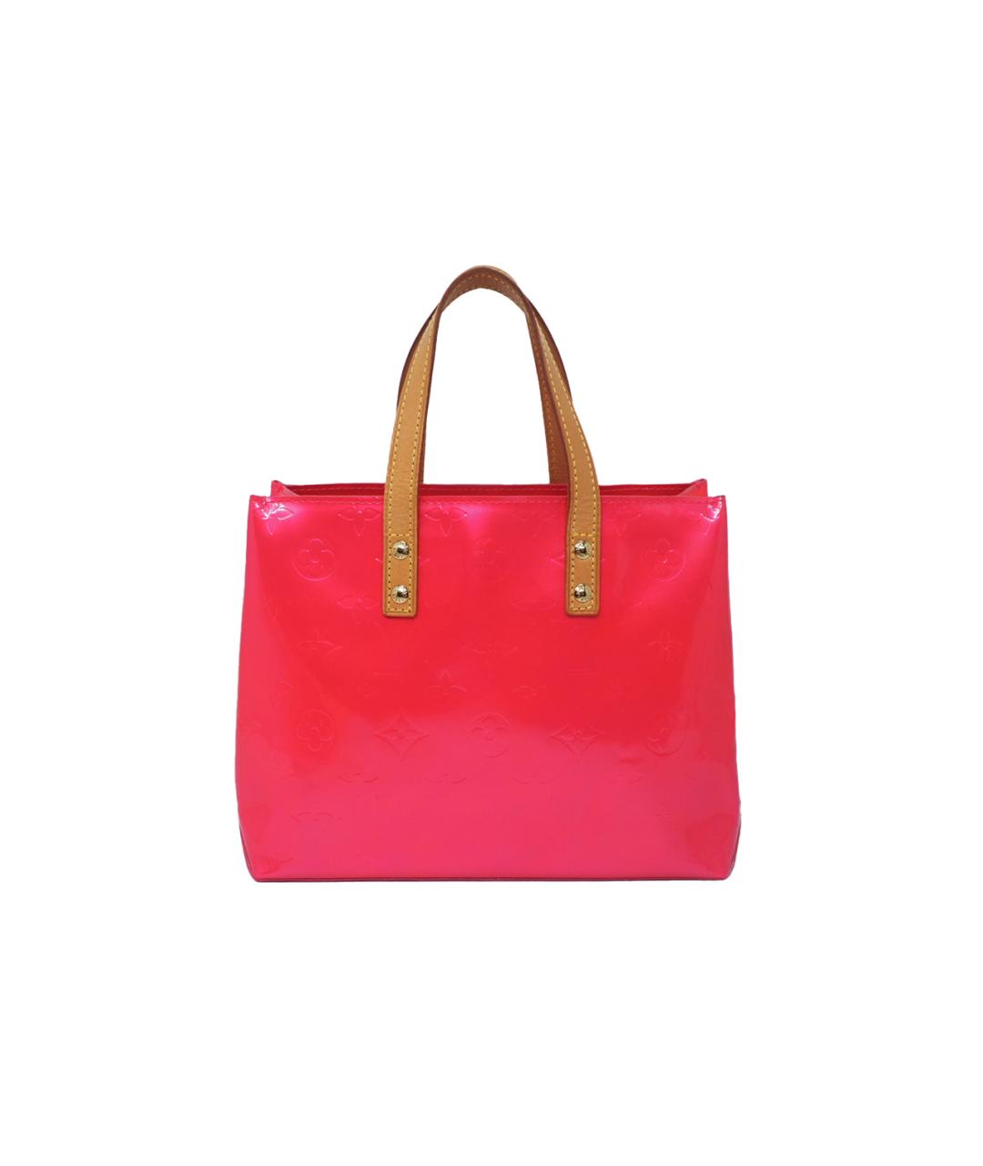LOUIS VUITTON Фуксия сумка с короткими ручками из лакированной кожи, фото 8