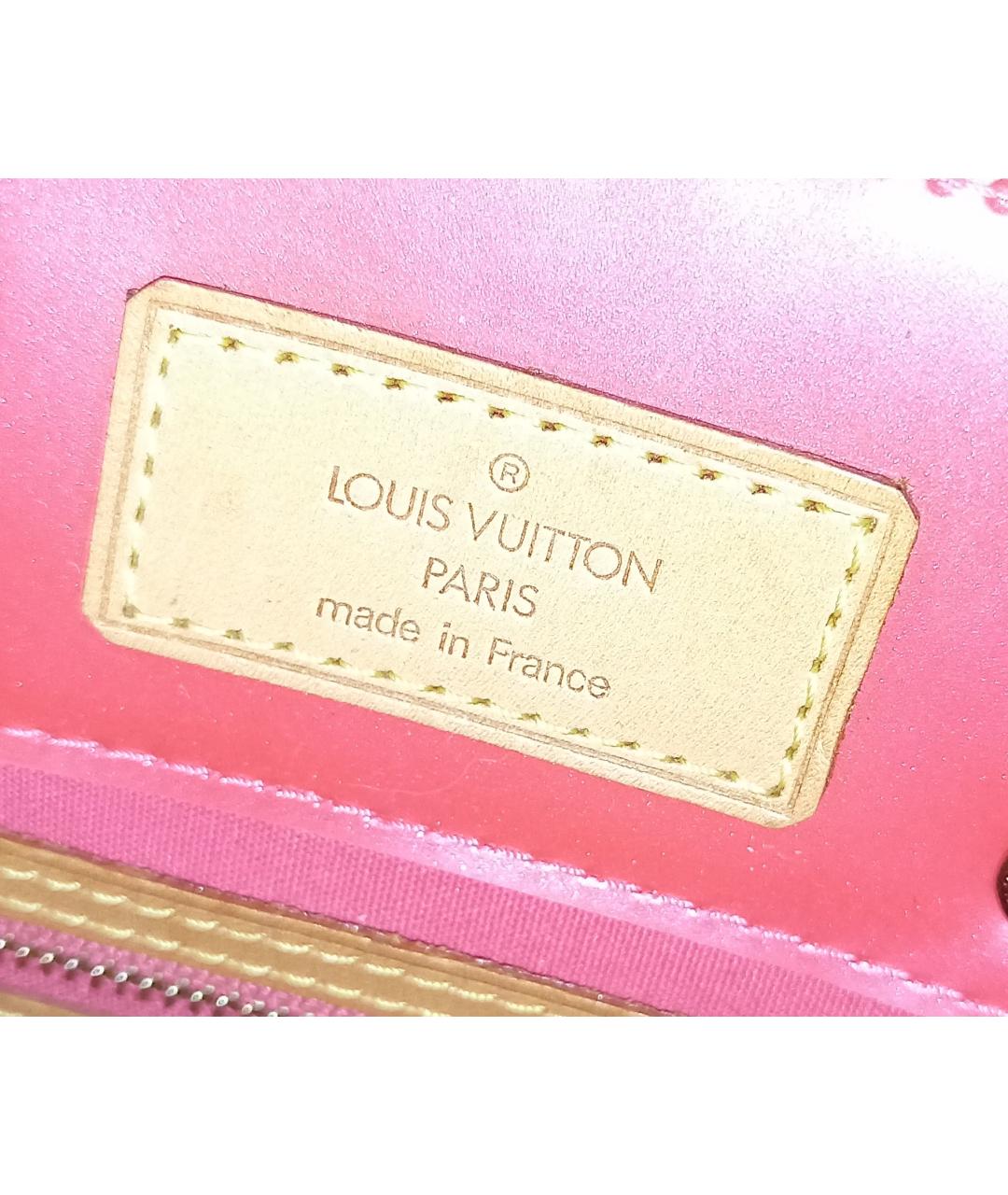 LOUIS VUITTON Фуксия сумка с короткими ручками из лакированной кожи, фото 5