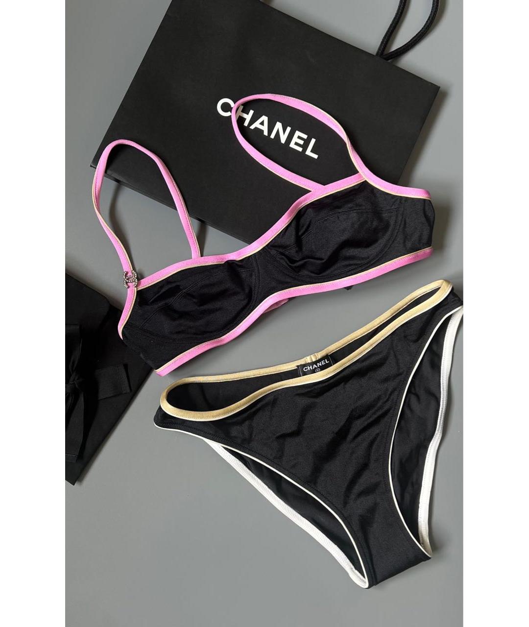 CHANEL Черный купальник, фото 3