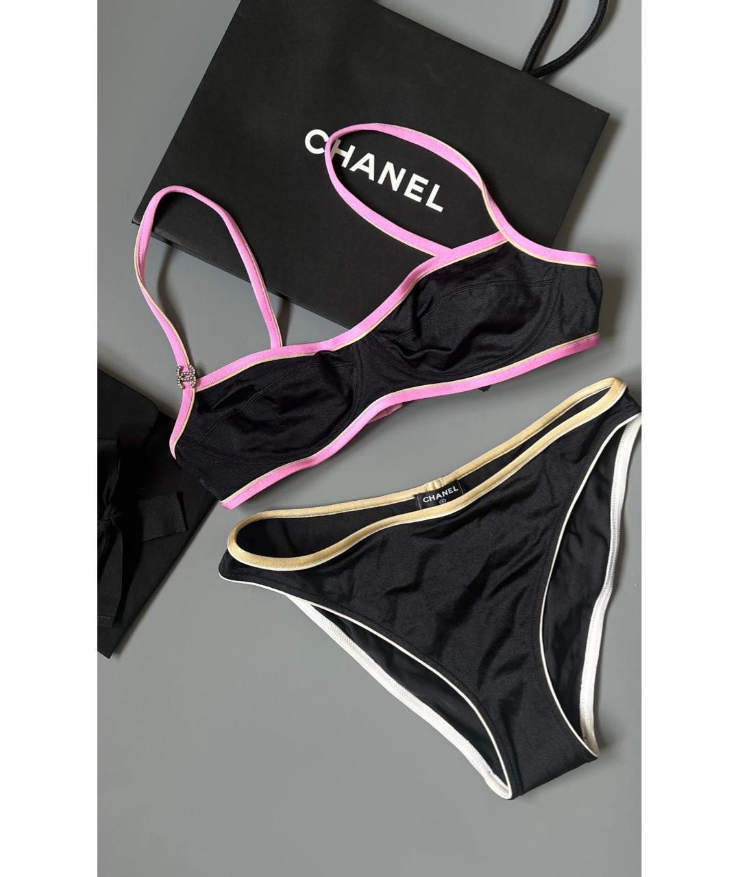 CHANEL Черный купальник, фото 2