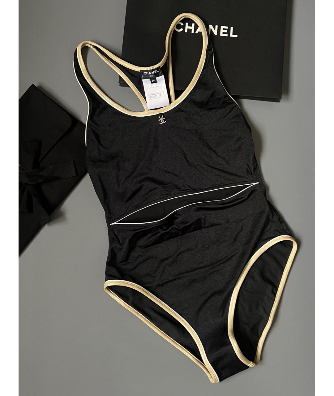 CHANEL Черный купальник, фото 3