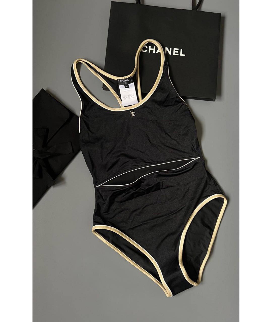 CHANEL Черный купальник, фото 2