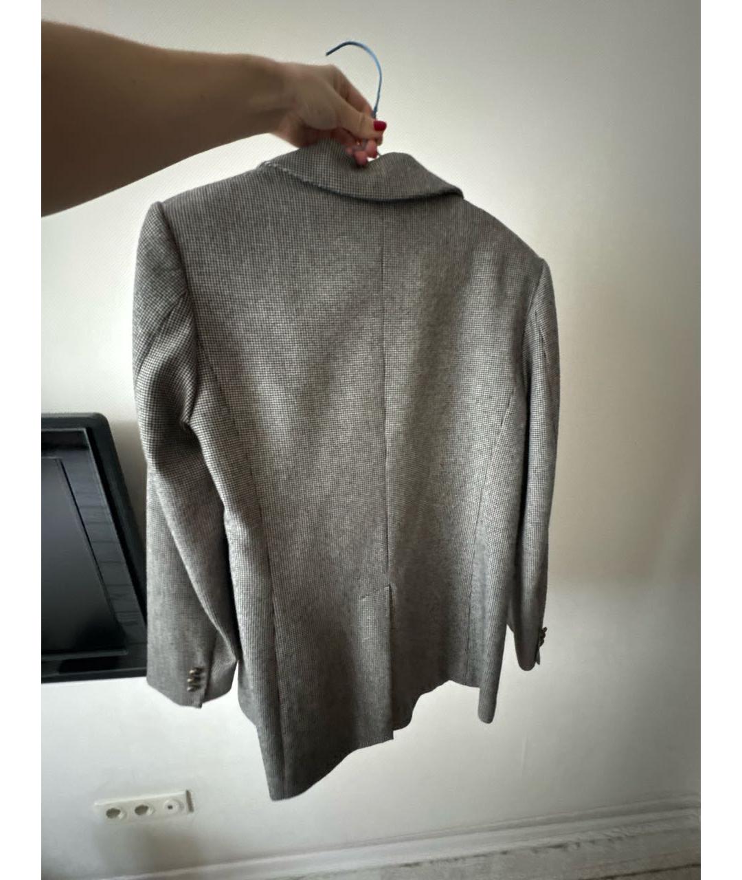 SANDRO Антрацитовый полиамидовый жакет/пиджак, фото 2