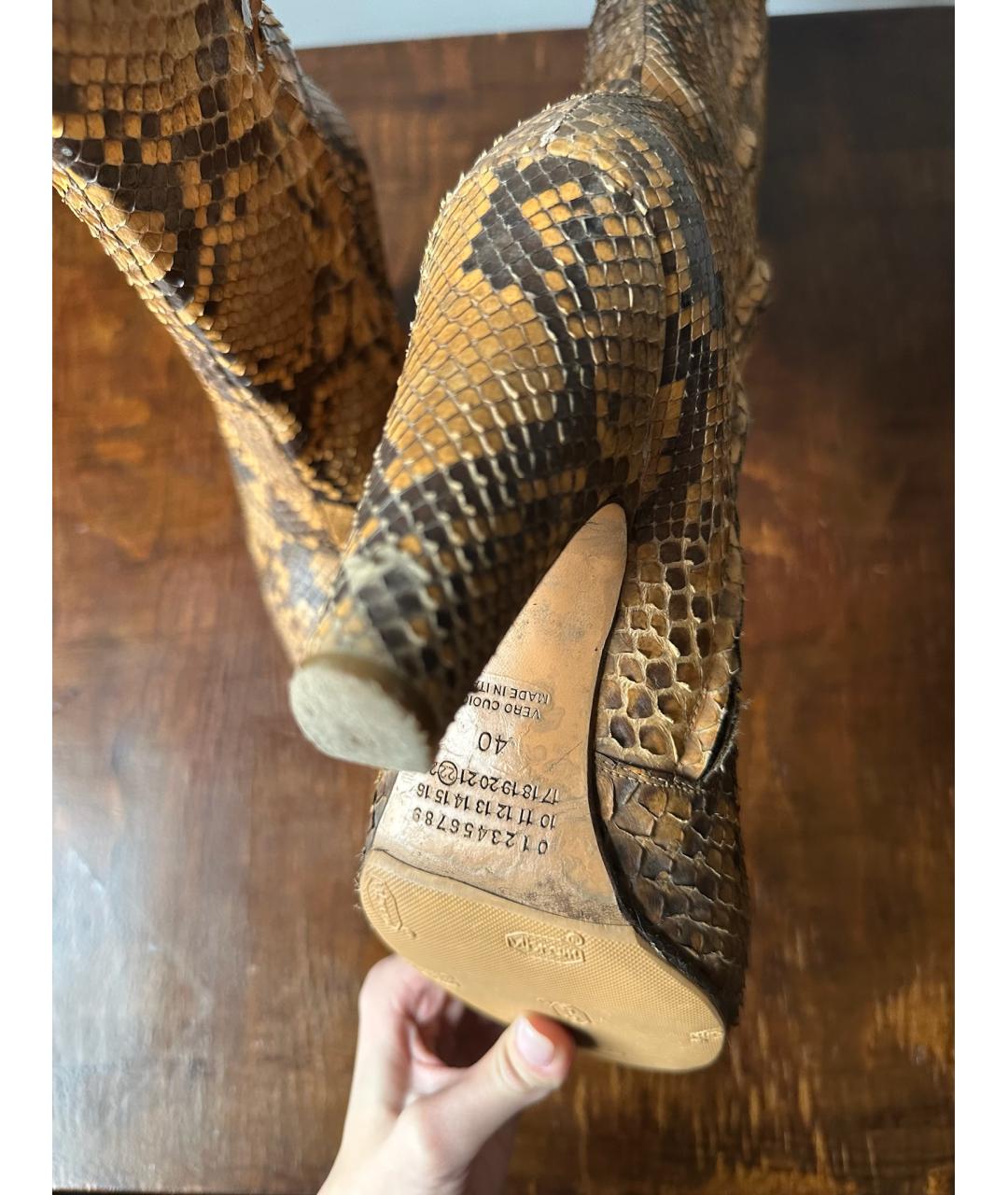 MAISON MARGIELA Сапоги из лакированной кожи, фото 3