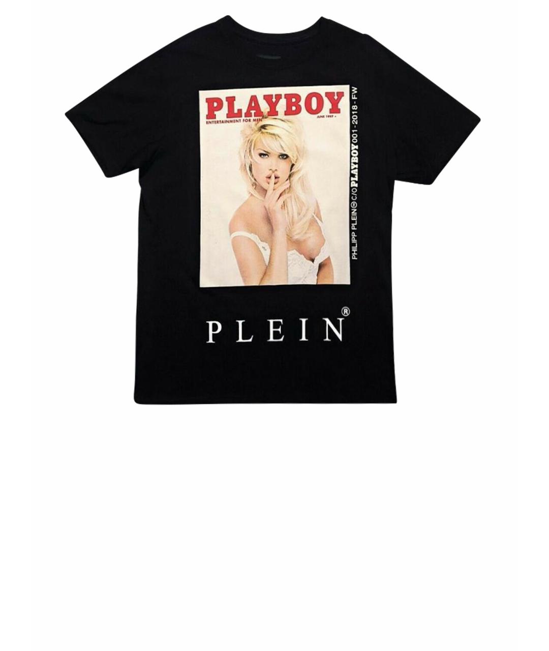 PHILIPP PLEIN Черная хлопковая футболка, фото 1