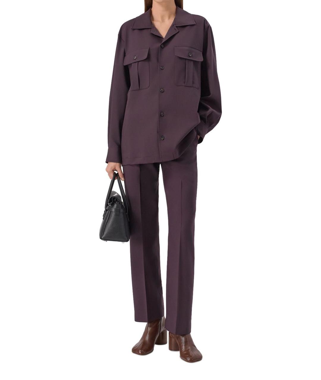 MM6 MAISON MARGIELA Коричневый шерстяной костюм с брюками, фото 3