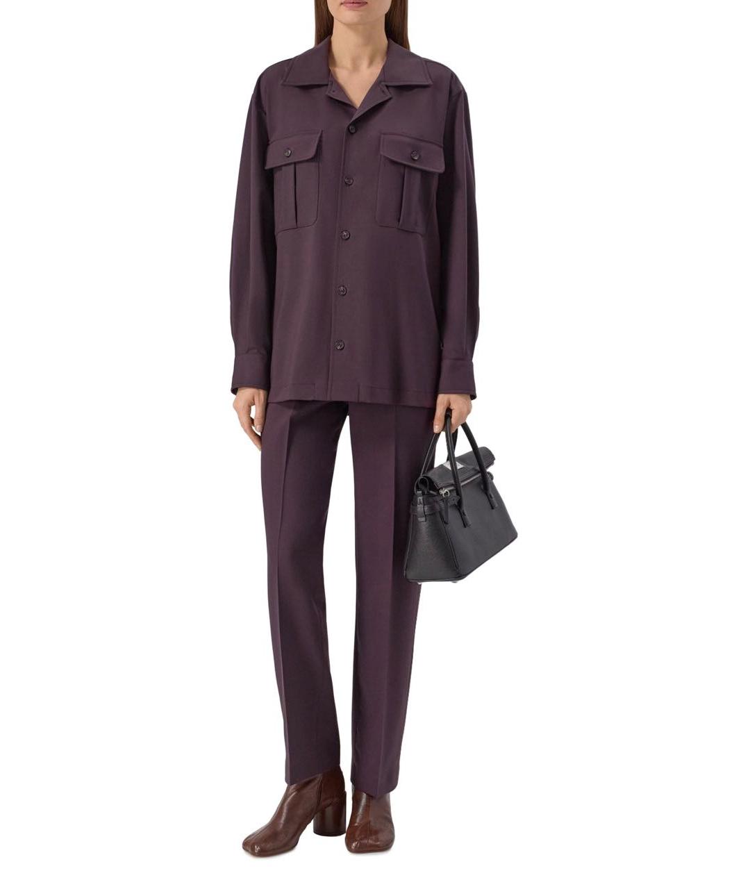 MM6 MAISON MARGIELA Коричневый шерстяной костюм с брюками, фото 2