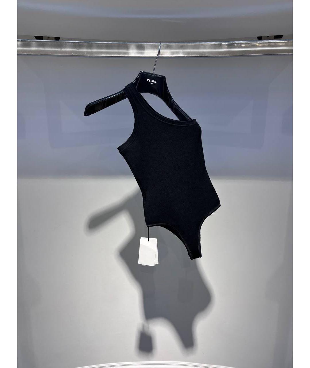 CELINE Черное хлопковое боди, фото 2