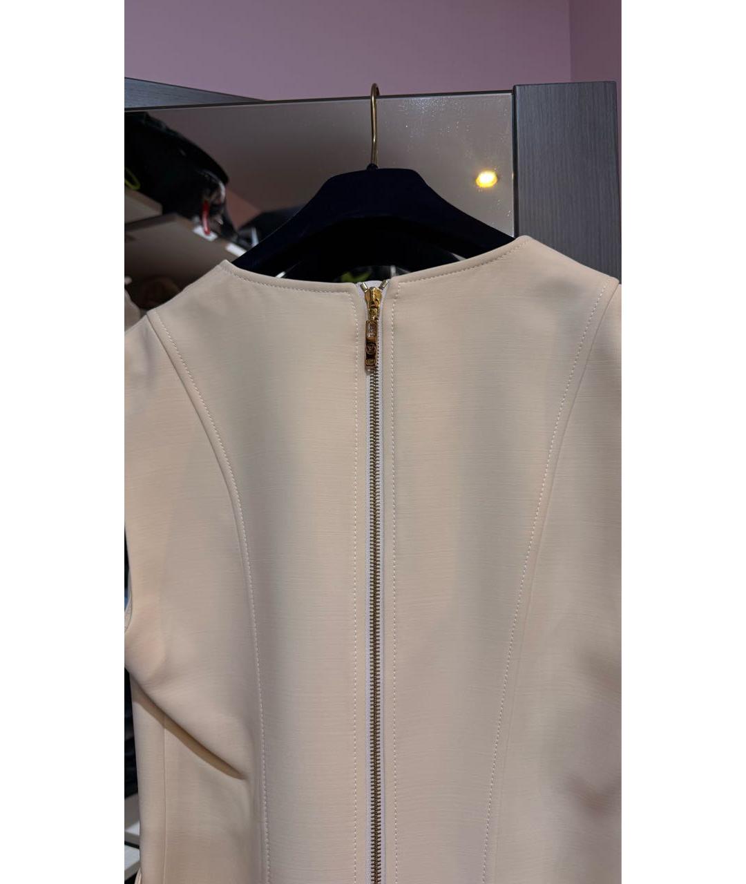 LOUIS VUITTON Белое шерстяное коктейльное платье, фото 3