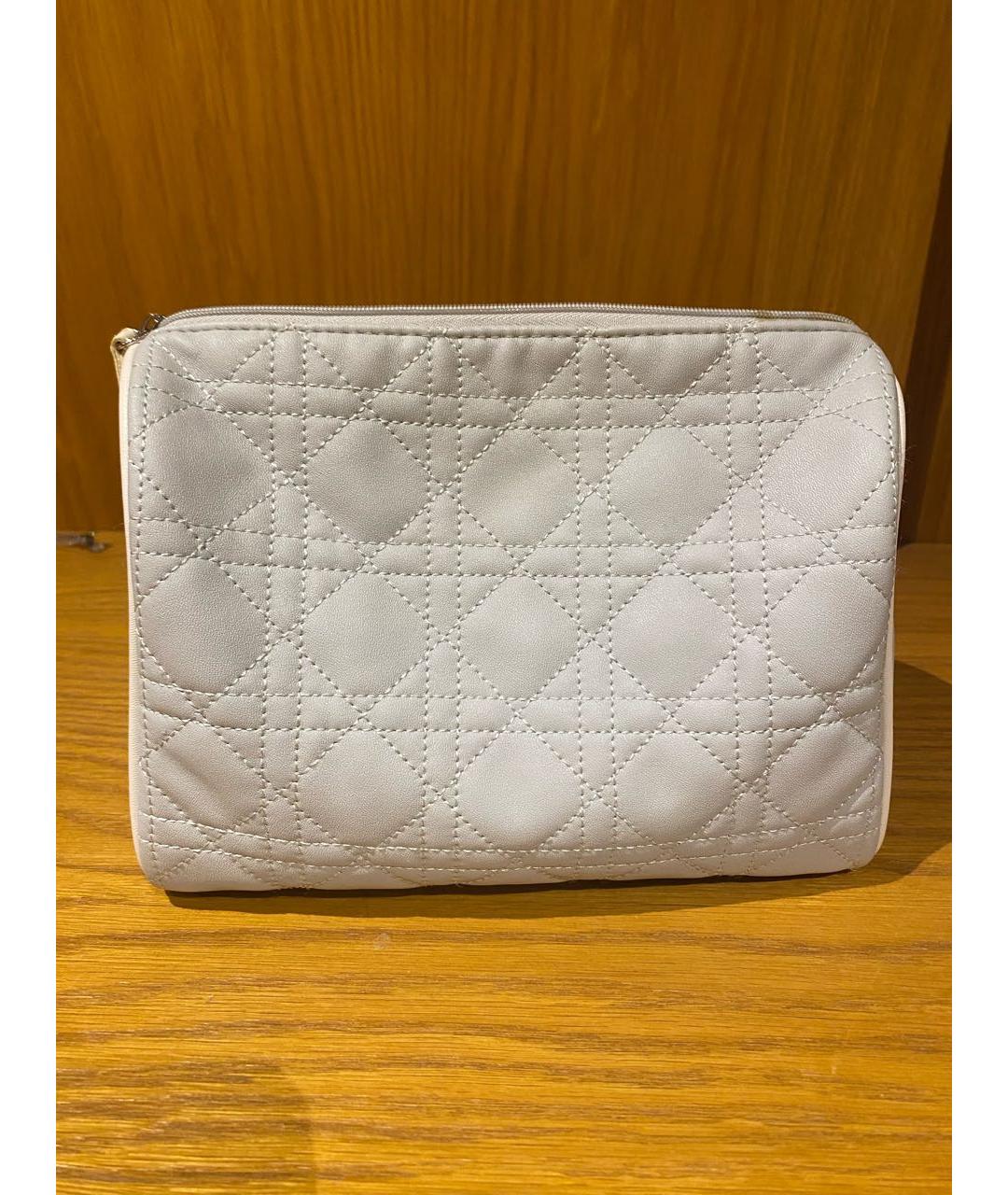 CHRISTIAN DIOR Белая тканевая косметичка, фото 2