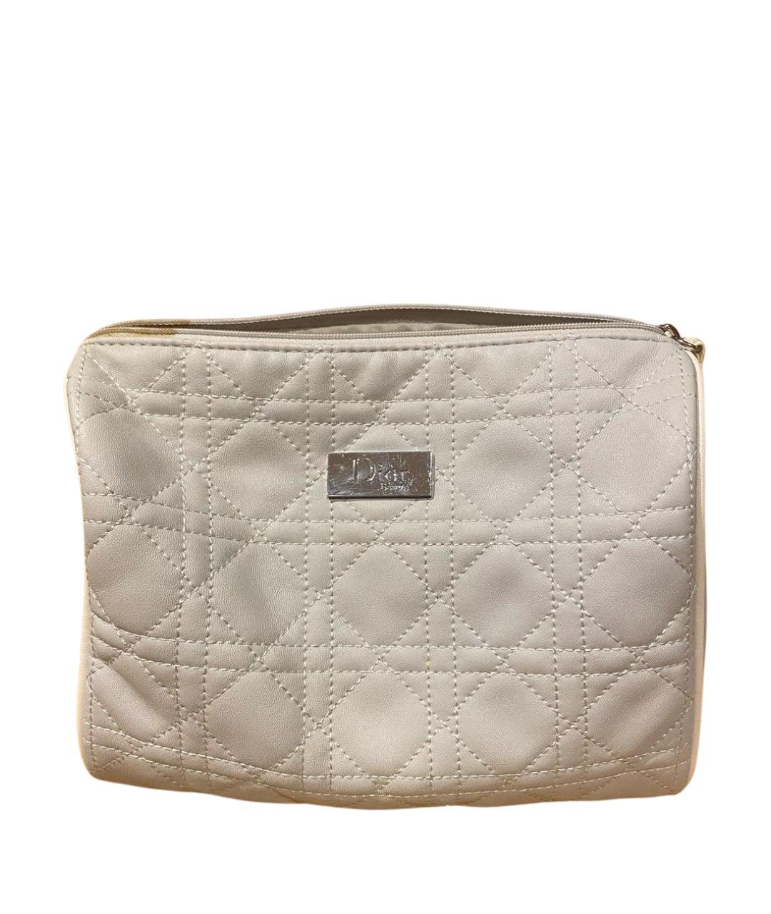 CHRISTIAN DIOR Белая тканевая косметичка, фото 1