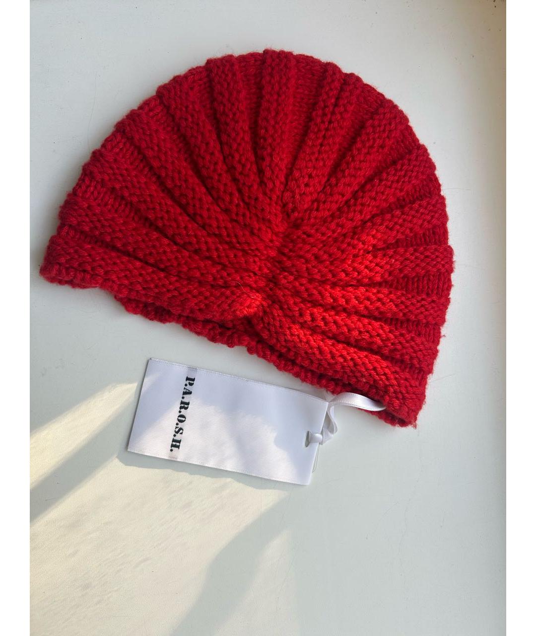 P.A.R.O.S.H. Красная шерстяная шапка, фото 2