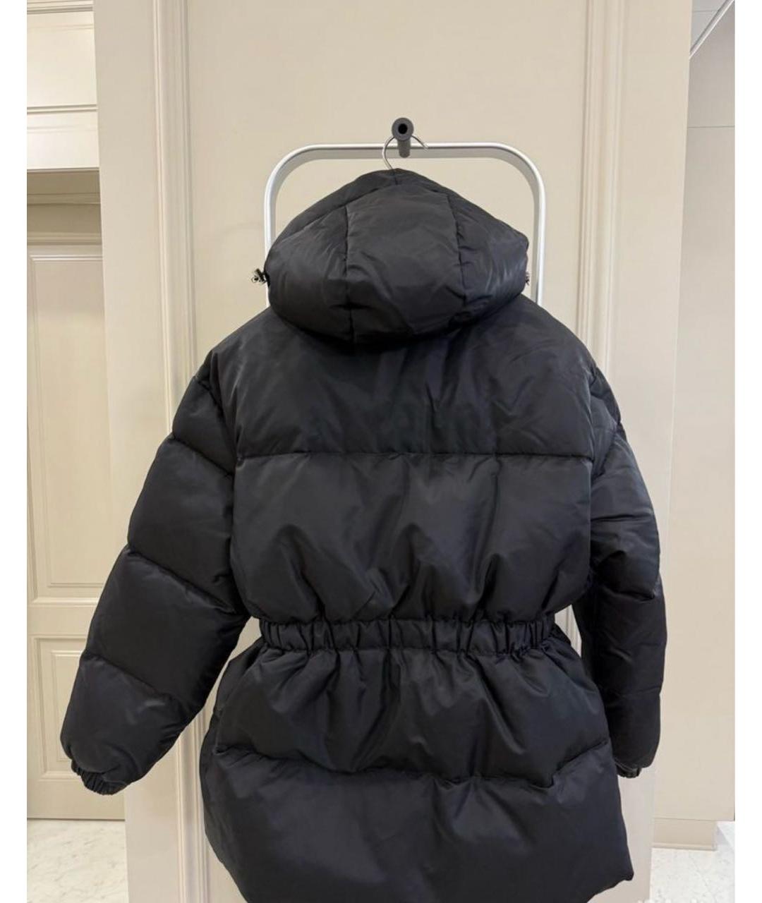PRADA Черный полиамидовый пуховик, фото 5